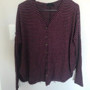 Urban Outfitters Striped Oversized Cardigan